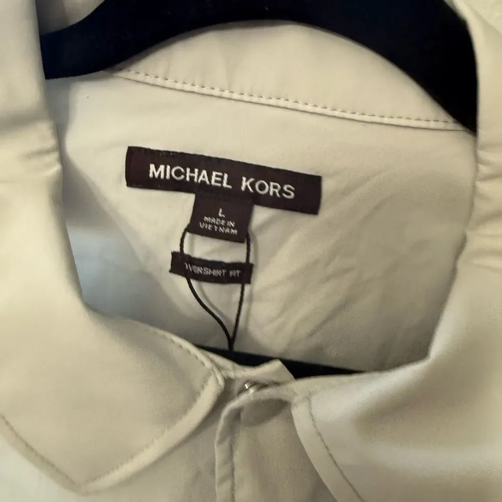 Brand new no tags Michael Kors Light Gray Men's Shirt Jacket